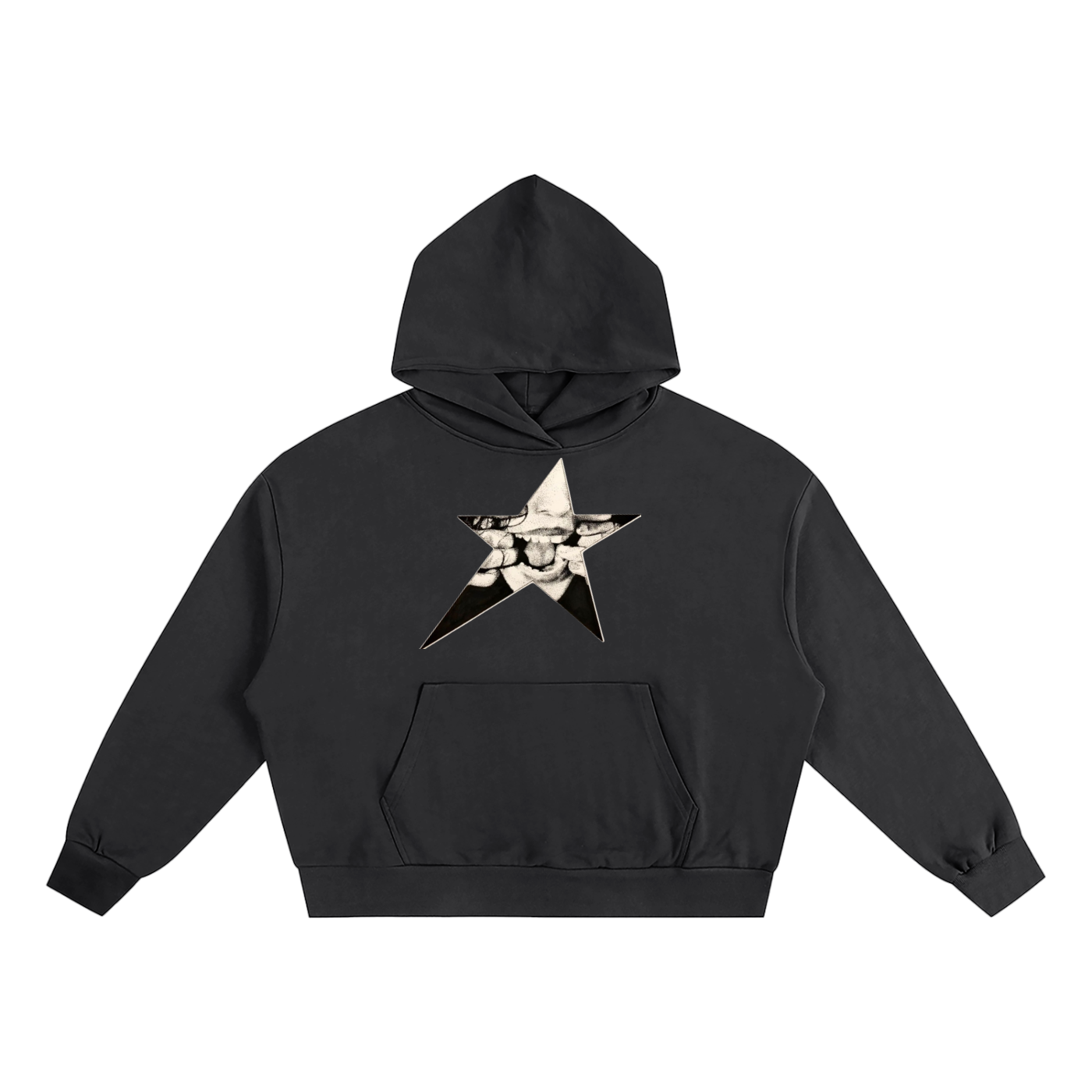 Y2K Star Boxy Oversized Hoodie