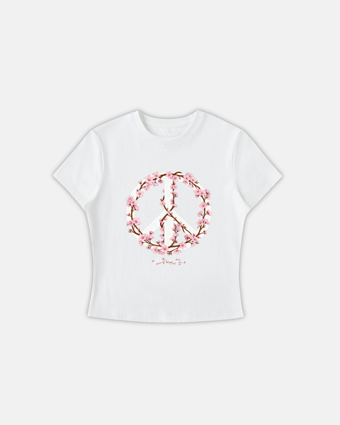 Cherry Blossom Peace Baby Tee