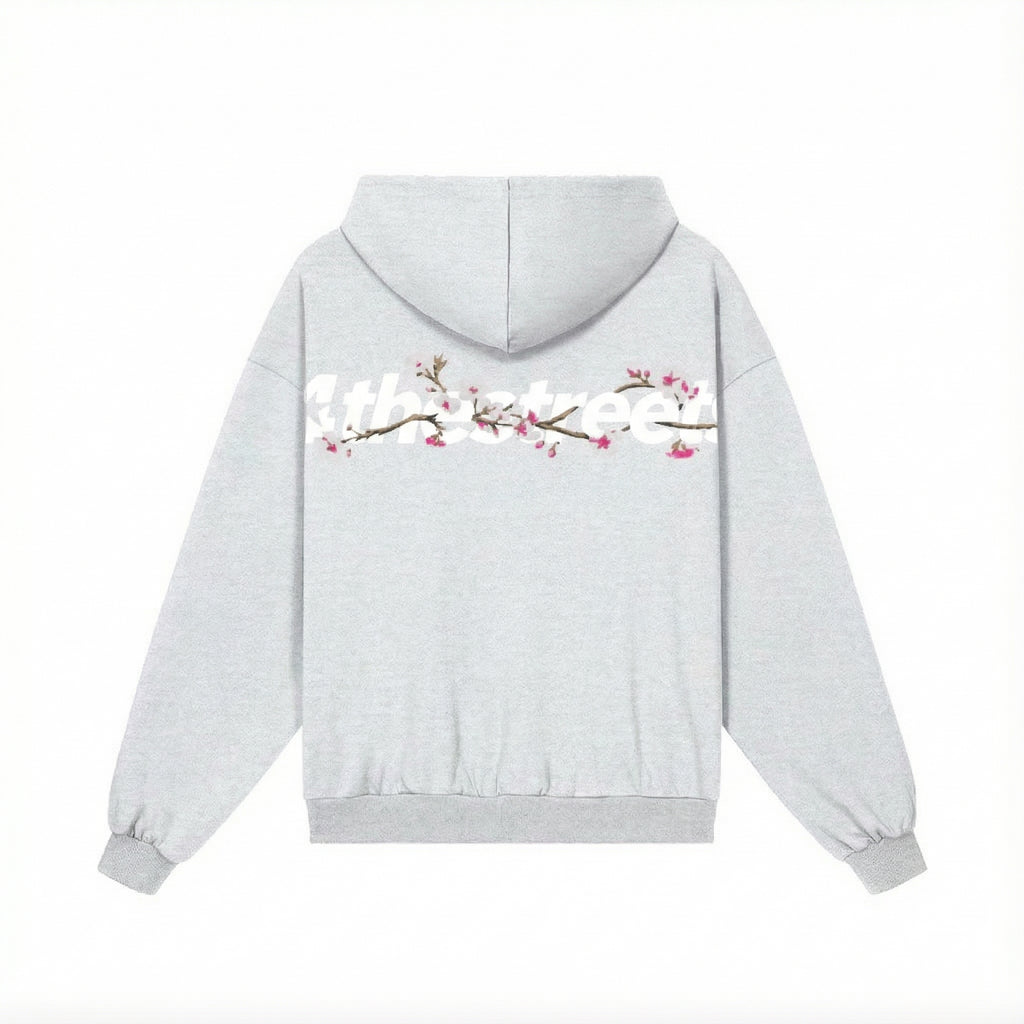 Cherry Blossom Embroidered Hoodie