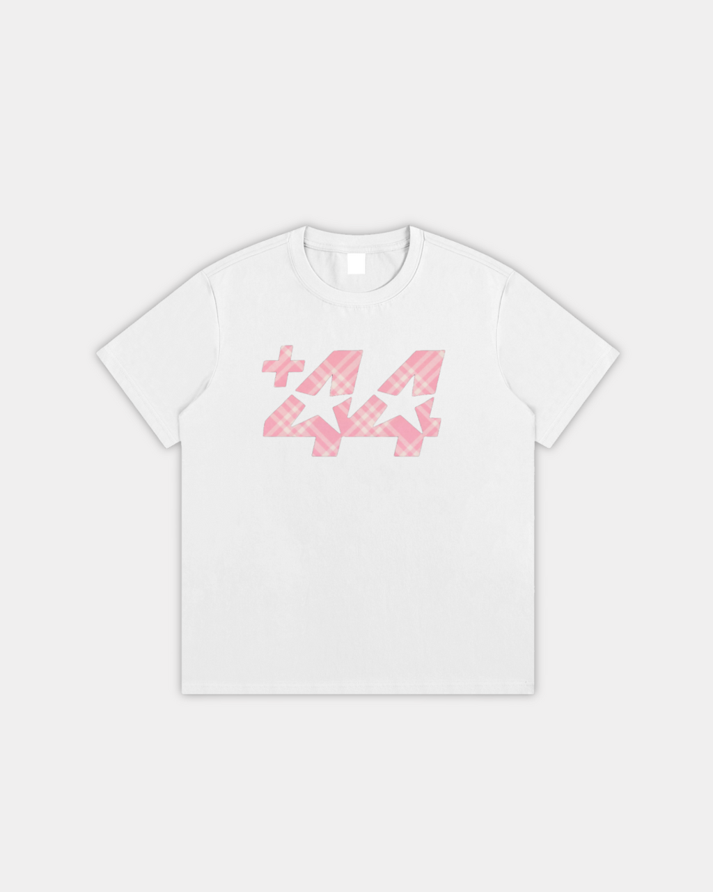 Pink Tartan +44 Tee