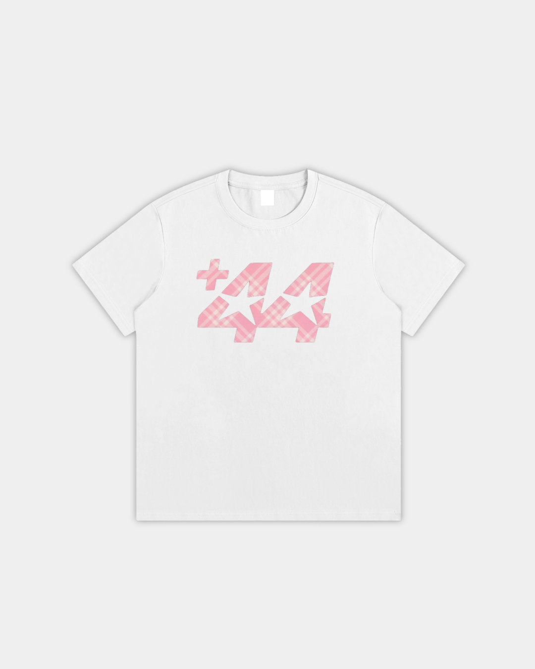Pink Tartan +44 Tee