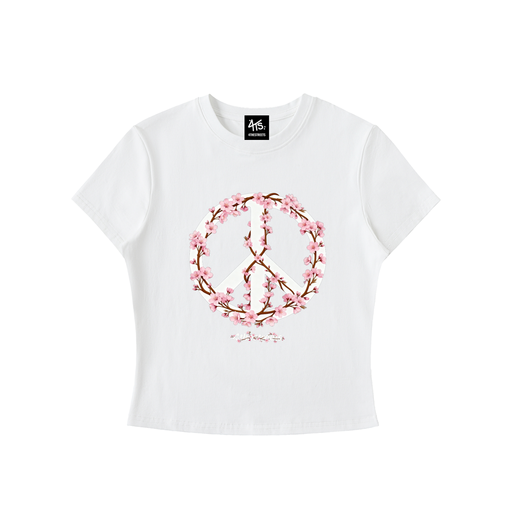 Cherry Blossom Peace Baby Tee