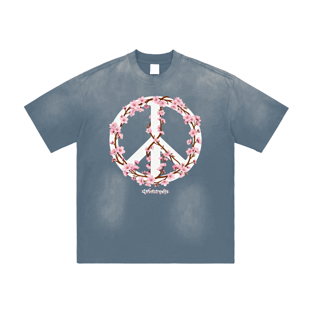 Cherry Blossom Peace Sunfaded Tee
