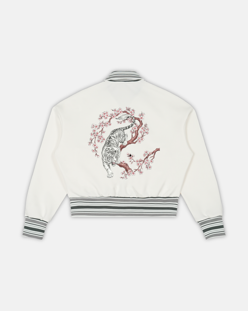 Cherry Blossom Tiger Print Jacket