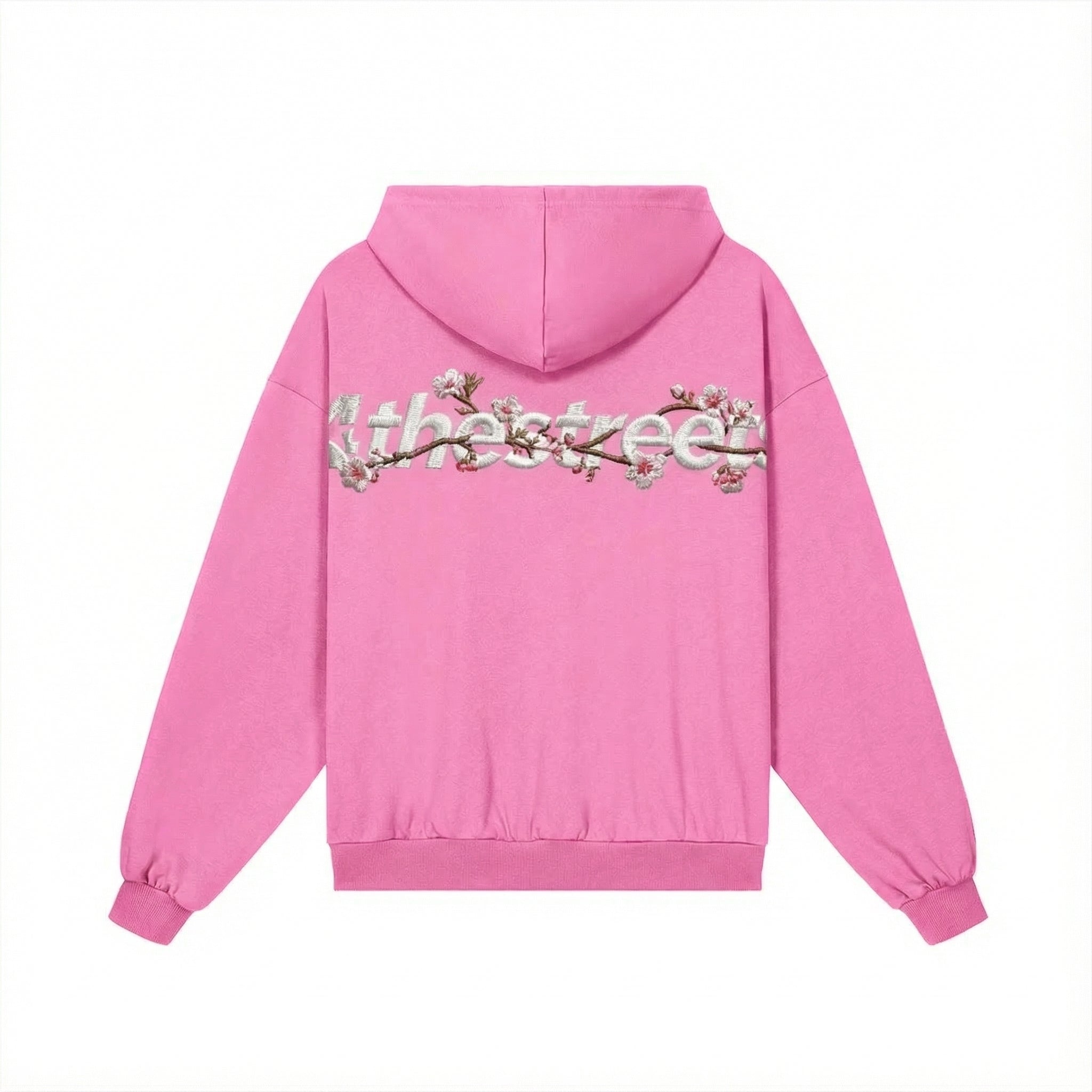 Cherry Blossom Embroidered Hoodie