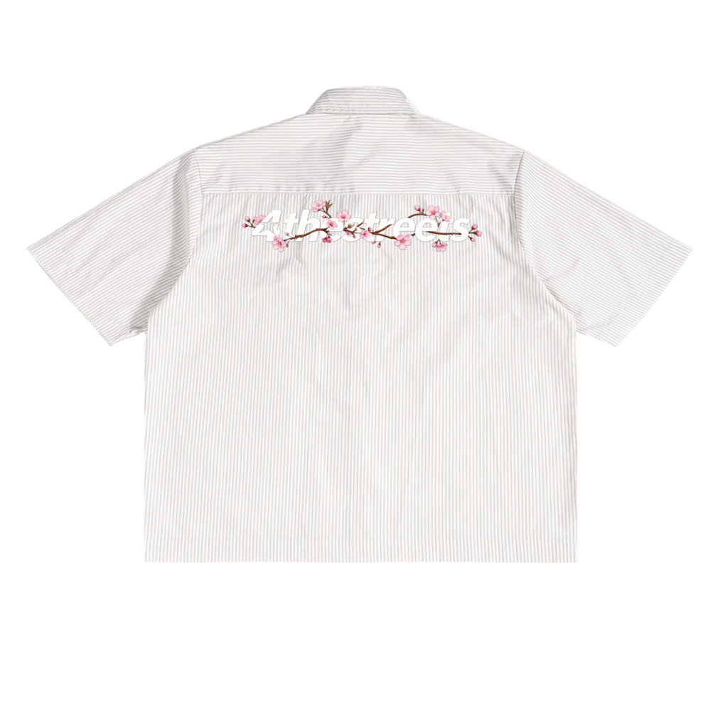 Cherry Blossom Boxy Button Up Shirt