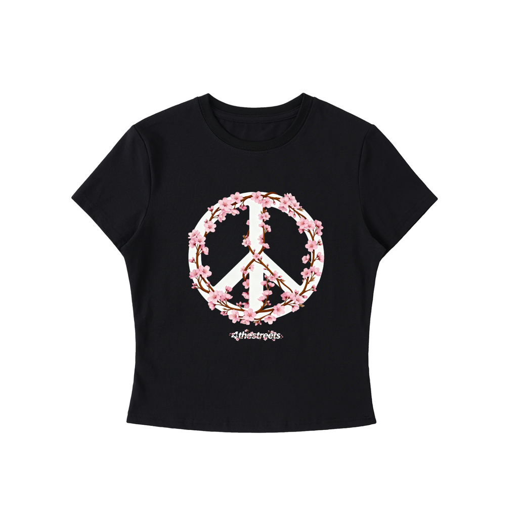 Cherry Blossom Peace Baby Tee