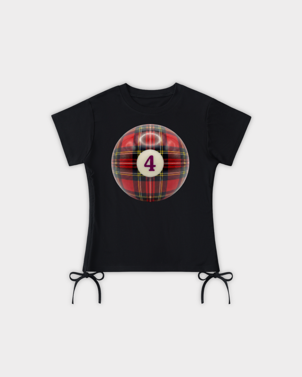 Tartan 8 Ball Baby Tee