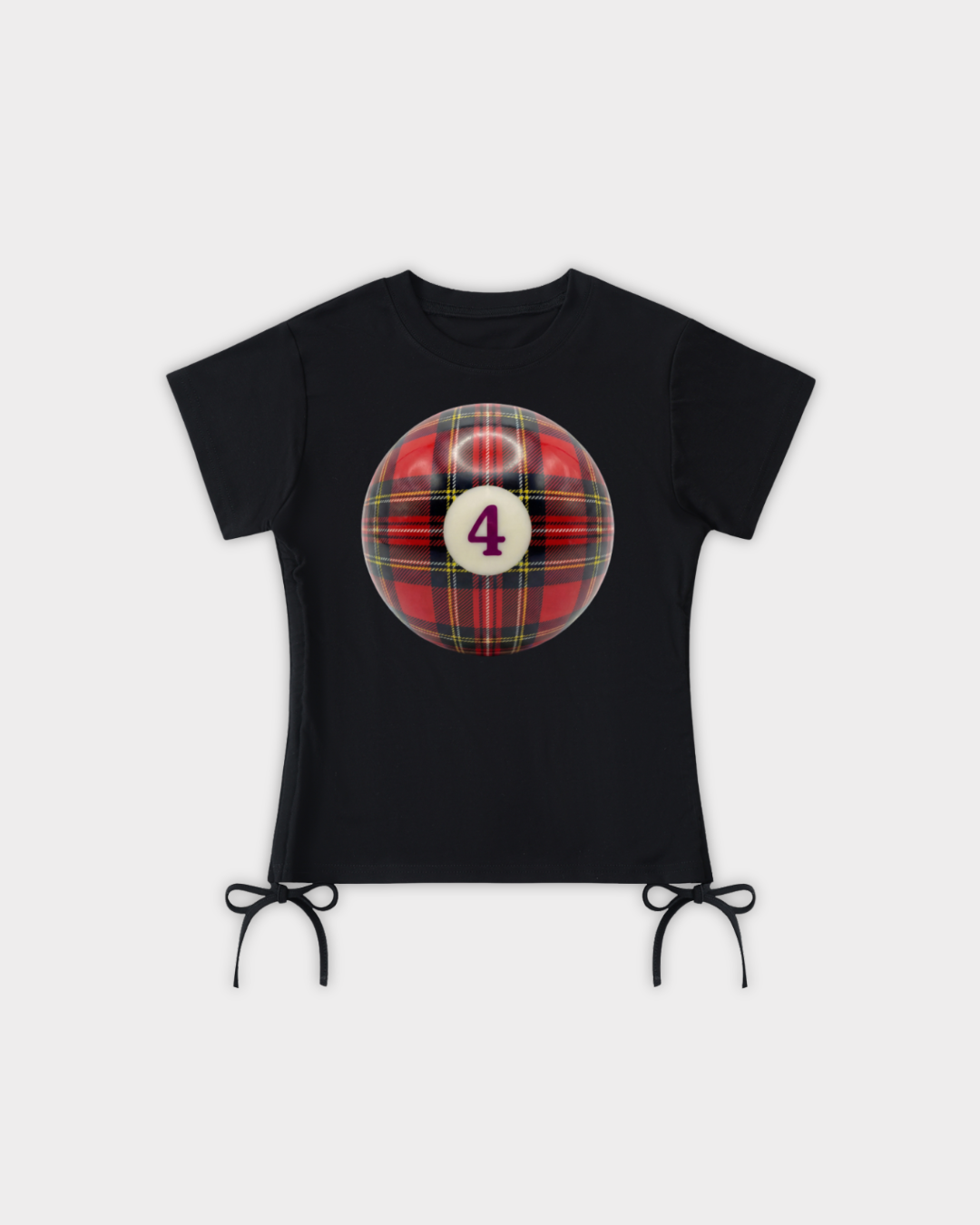 Tartan 8 Ball Baby Tee