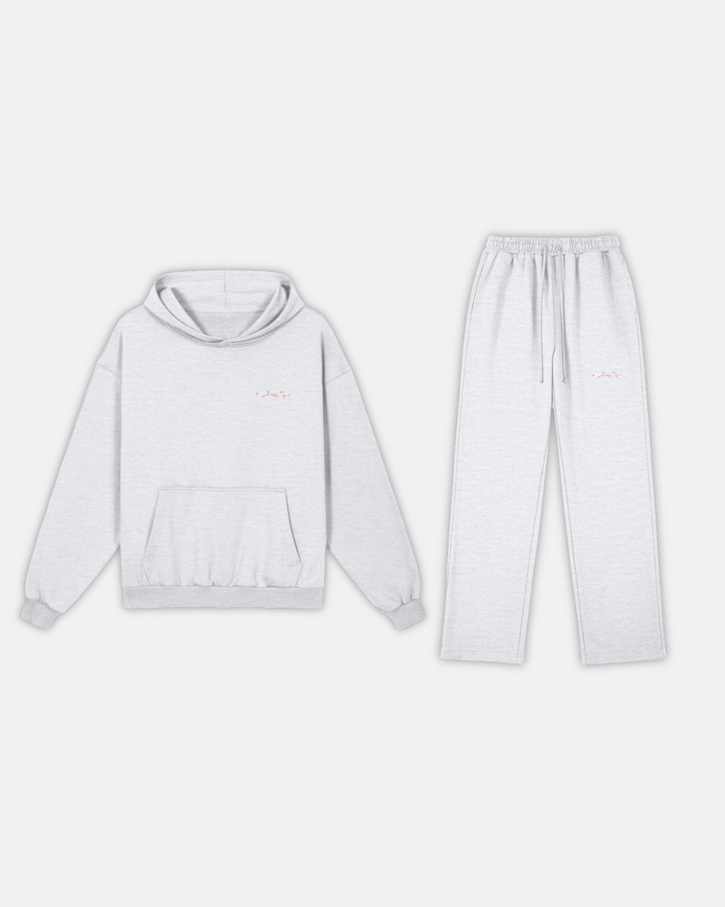 Cherry Blossom Embroidered Set