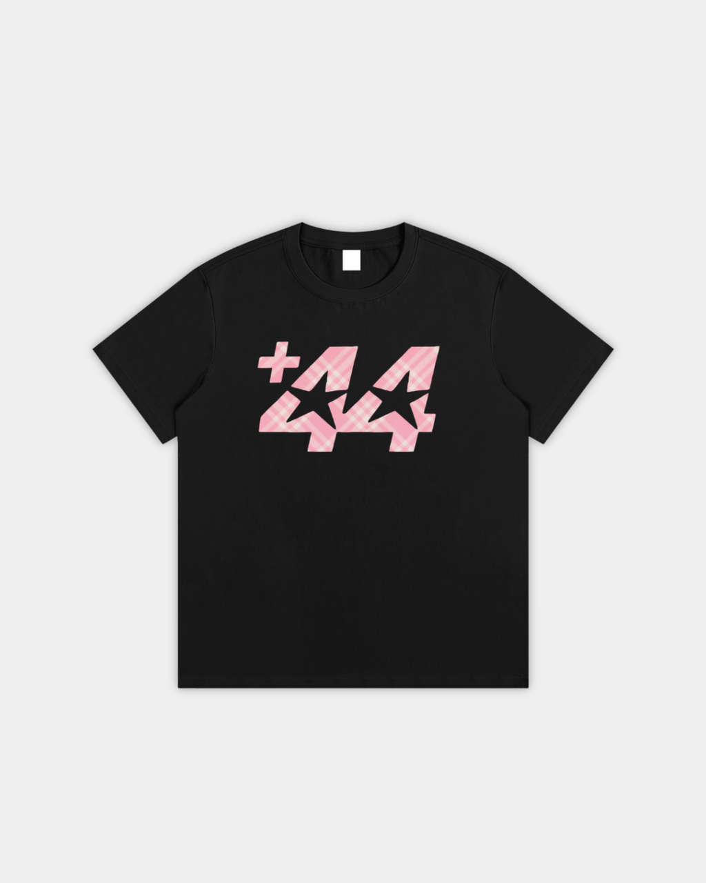 Pink Tartan +44 Tee