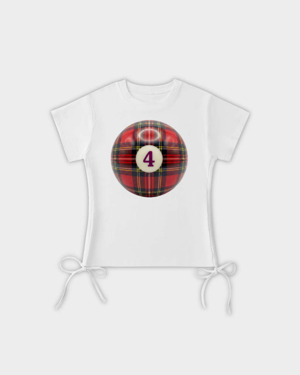 Tartan 8 Ball Baby Tee