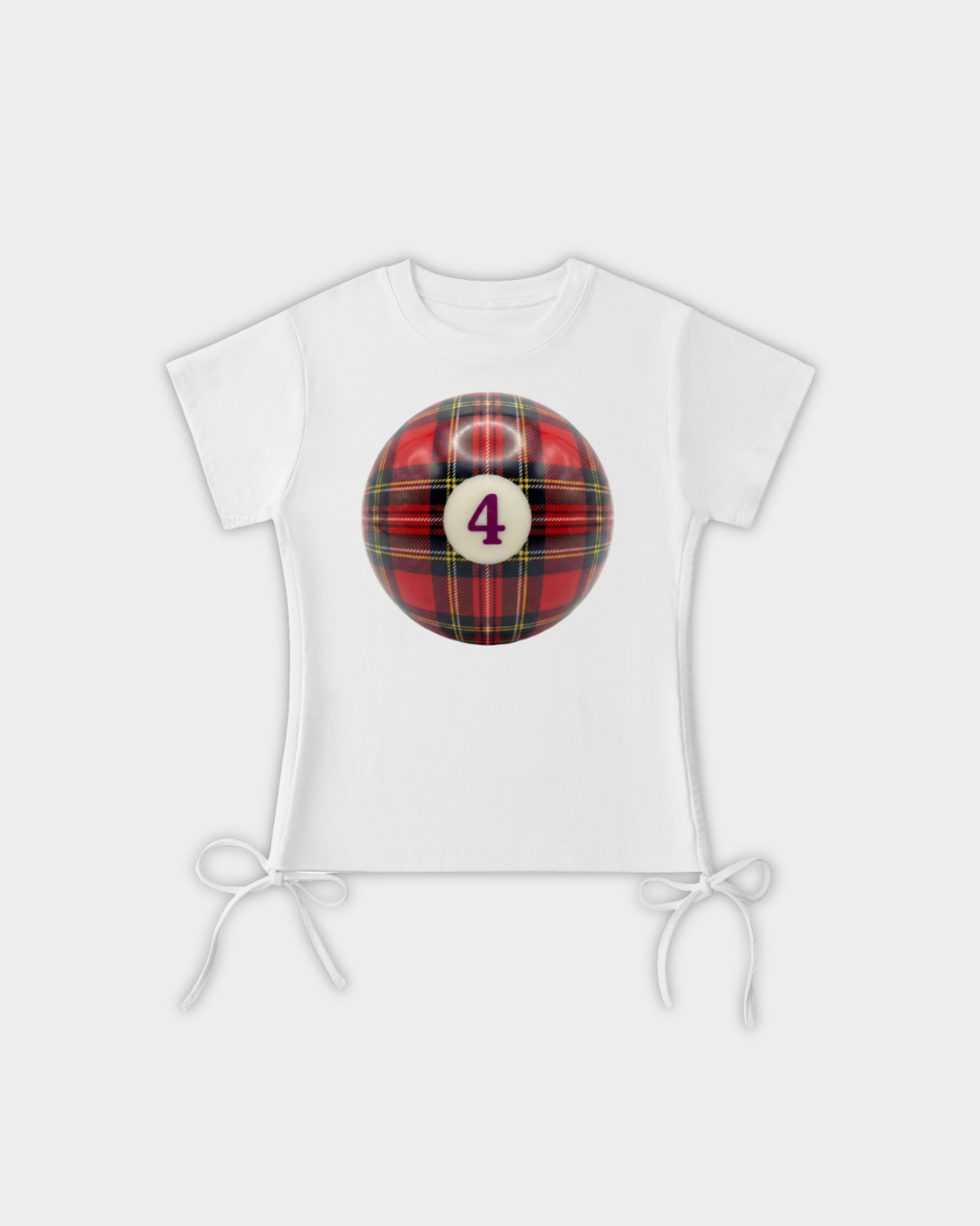 Tartan 8 Ball Baby Tee