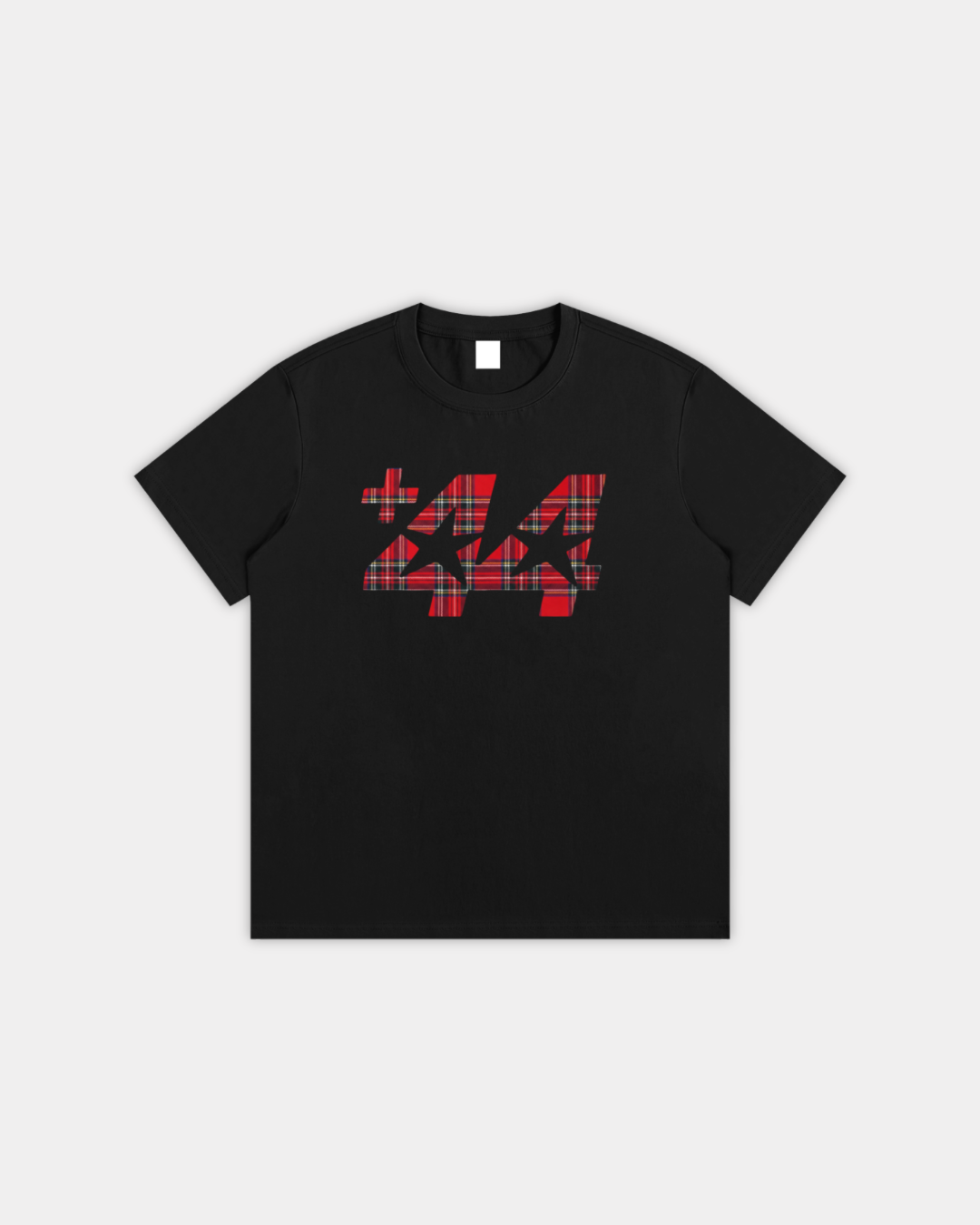 Red Tartan +44 Tee
