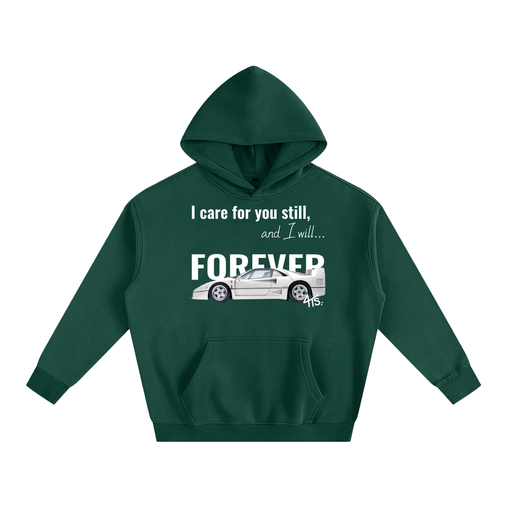 White Ferrari Boxy Hoodie