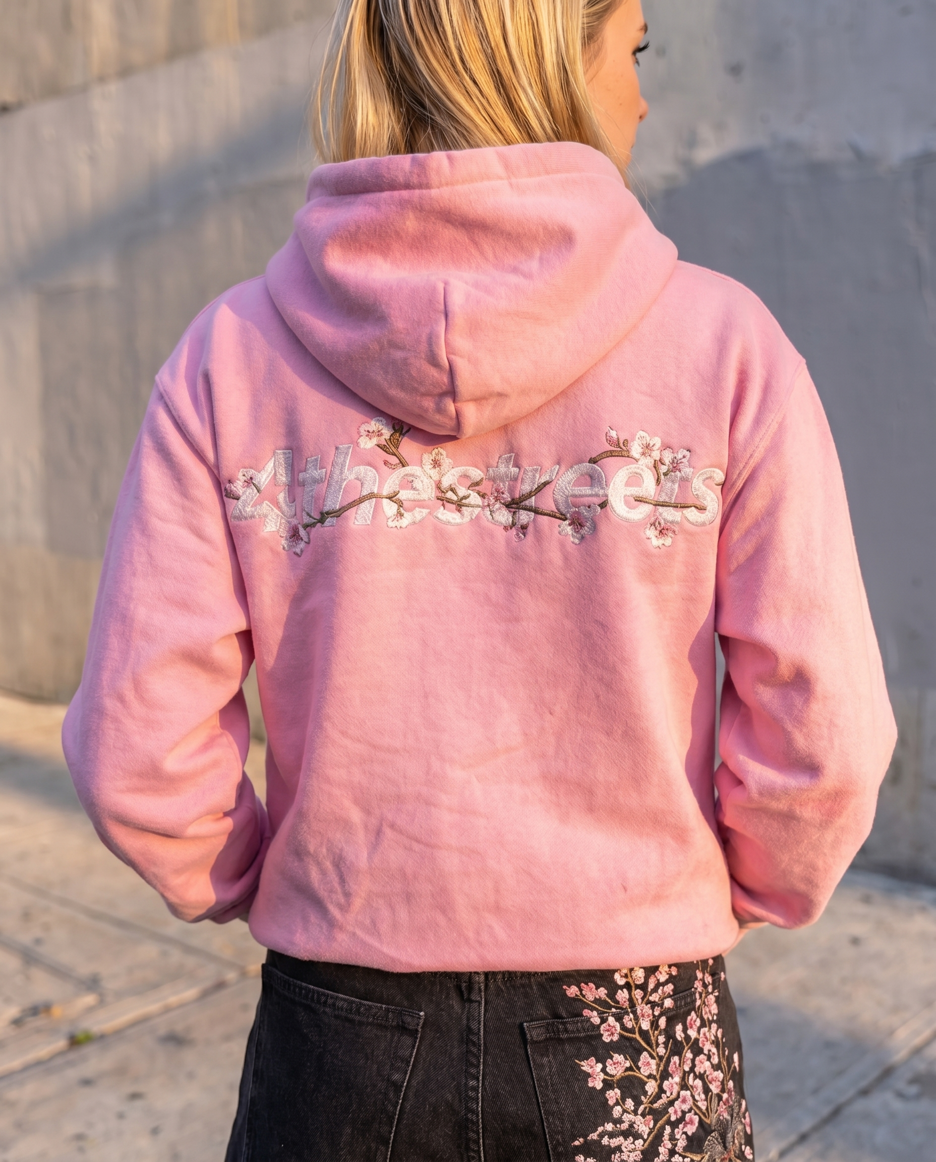 Sakura Embroidered Hoodie