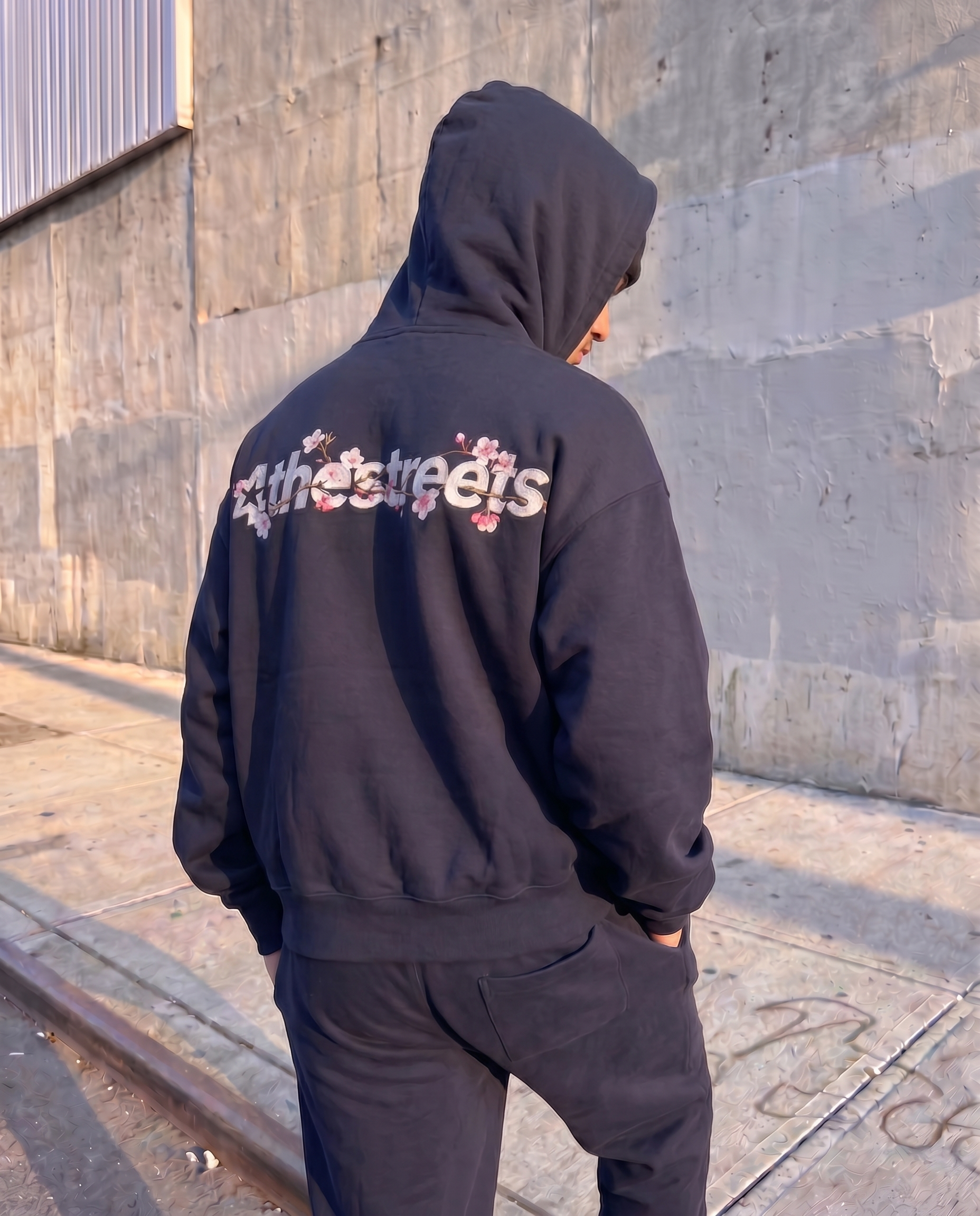 Sakura Embroidered Hoodie