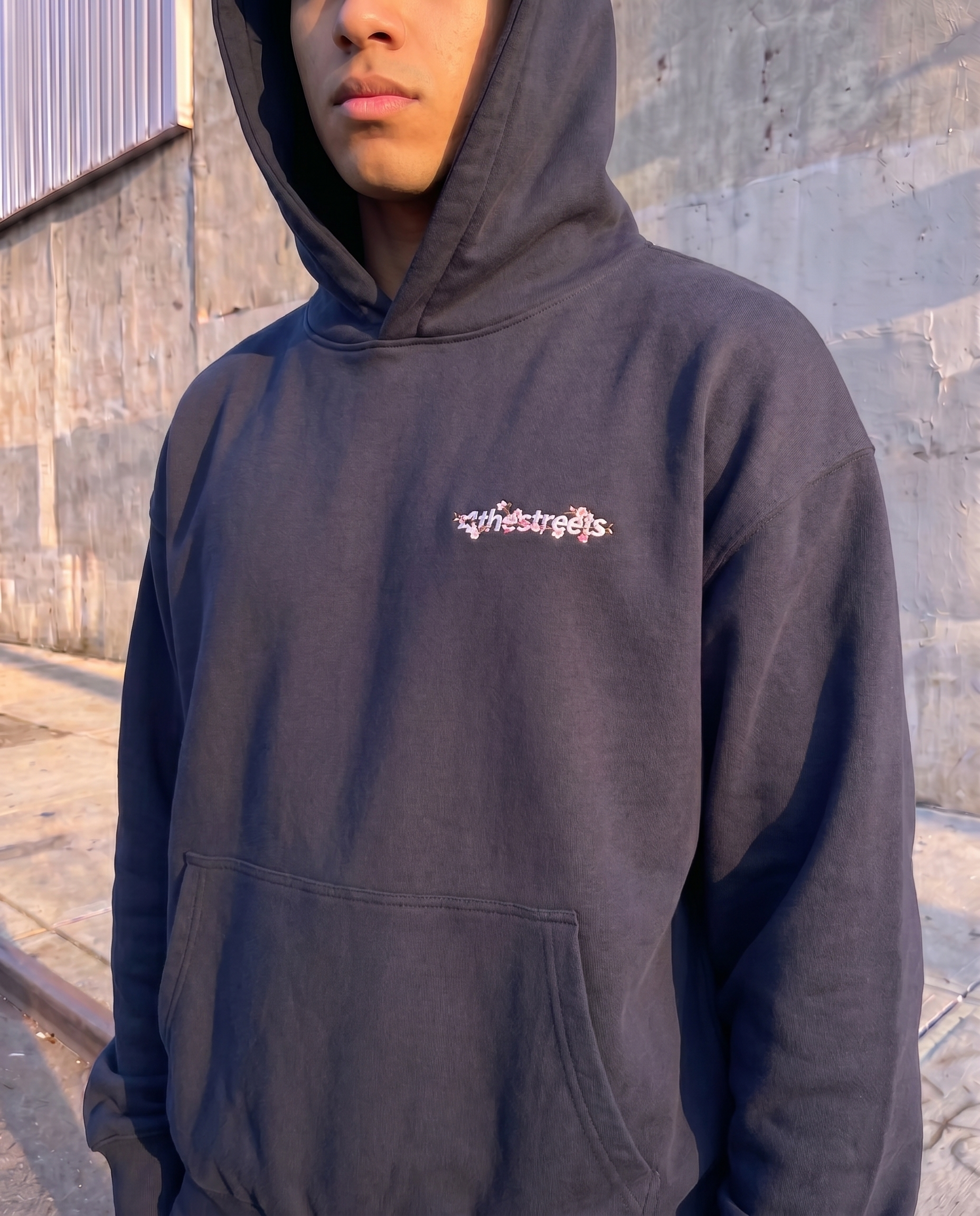 Sakura Embroidered Hoodie