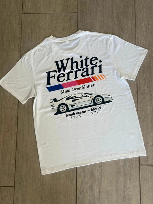 Frank Ocean White Ferrari Graphic Tee