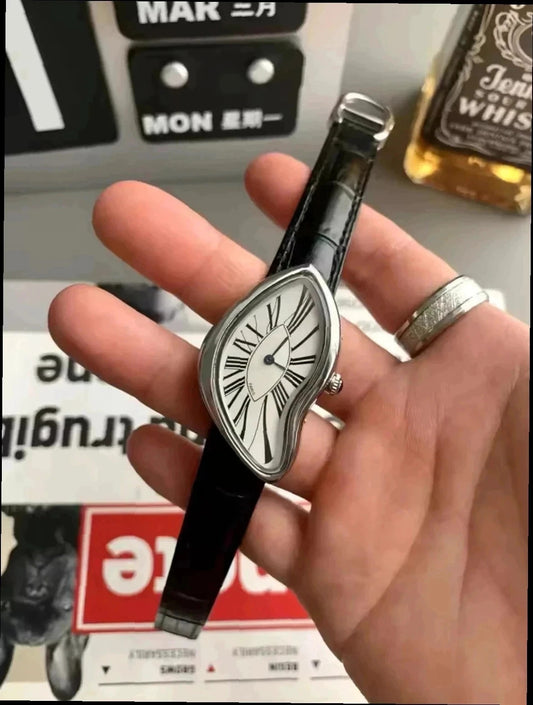 Cartier Inspired Melting Watch Silver Dali Paris